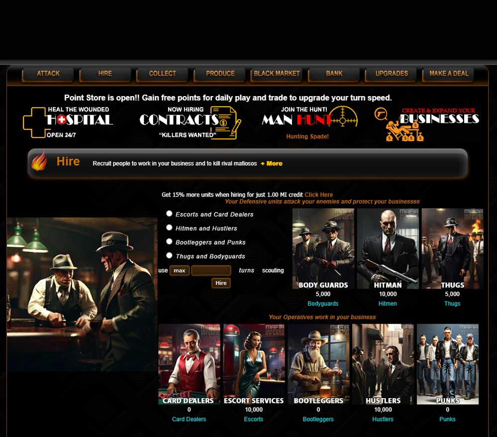 Mafia Inferno Game Screenshot